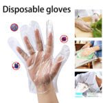 Plastic Transparent Disposable Clear Gloves (White) (100Pc) - Neckline Detail by Nari Haat, Indian ethnic wear, women...