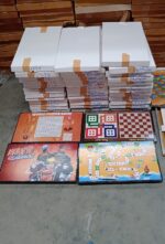 Foldable Mix Design Games Table Board || Bed Study Table (48 × 28 Cm / 1 Pc) - Fabric Detail by Nari Haat, Indian et...