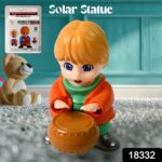 Creative Solar Drummer Car Aromatherapy, Solar Powered Car Air Freshener (1 Pc) - With Dupatta by Nari Haat, Indian e...