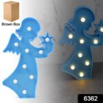 LED Angel Shape Night Light Desk Lamp (1 Pc / Battery Not Included) - With Dupatta by Nari Haat, Indian ethnic wear, ...