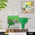 Silicone Funnel Pouring Oil, Sauce, Water, Juice And Small Food-Grains (1 Pc Green) - Closeup Embroidery by Nari Haat...