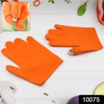 Gloves Silicone Thumb Knife Finger Protector Gears Cutting Vegetable Harvesting Knife - With Dupatta by Nari Haat, In...