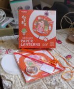 DIY Handmade Cartoon Paper Lanterns – Antique Hollow-Out LED Projection Festival - Fabric Detail by Nari Haat, Indi...