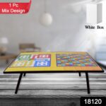 Foldable Mix Design Games Table Board || Bed Study Table (48 × 28 Cm / 1 Pc) - With Dupatta by Nari Haat, Indian eth...