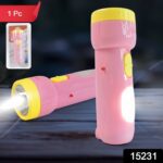 2-in-1 Rechargeable Small Handy LED Torchlight for Home, Outdoor, Tracking (1 Pc) - With Dupatta by Nari Haat, Indian...