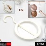 Plastic Circle Hanger for Hats, Towels & Bags (1 Pc) - With Dupatta by Nari Haat, Indian ethnic wear, women clothing,...