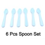 Food Plastic Spoon Set Table Spoon Tea Spoon Coffee Spoon  Heat Resistant 6 Pc - Neckline Detail by Nari Haat, Indian...