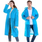 Adult Portable Rain Coat, Men & Women Outdoor Traveling Eva Material Raincoat - Front View by Nari Haat, Indian ethni...