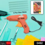 Professional 60 Watt Hot Melt Glue Gun with 5 Glue Sticks & On/Off Switch - With Dupatta by Nari Haat, Indian ethnic ...