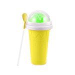 Magic Quick Frozen Smoothies Maker Cup – Double Layer Slushy Squeeze Cup (1 Pc) - Fabric Detail by Nari Haat, India...