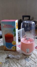 Portable Electric USB Juice Maker 6 blade Blender Grinder  - 400ml - Full Detail by Nari Haat, Indian ethnic wear, wo...