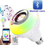 Wireless Bluetooth Sensor 12W Music Multicolor LED Bulb with Remote Controller - Sleeve Design by Nari Haat, Indian e...