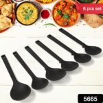 Multipurpose Silicone Spoon, Silicone Basting Spoon Non-Stick Kitchen Utensils Household Gadgets Heat-Resistant Non S...