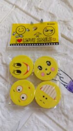 Cute Smile Emoji Eraser Set – Perfect for Kids (4pc Set) - Fabric Detail by Nari Haat, Indian ethnic wear, women cl...