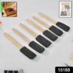 Multipurpose Sponge Brushes for Painting with Wooden Handles (6 Pcs Set) - With Dupatta by Nari Haat, Indian ethnic w...