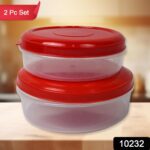 Round Plastic Big & Small Storage Container Box (PACK OF 2) - With Dupatta by Nari Haat, Indian ethnic wear, women cl...