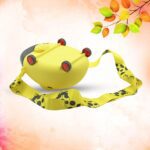 Cute Plastic Bug Shape Water Bottle with adjustable shoulder strap, 4 wheel &  Straw, portable drinking cup Water Bot...