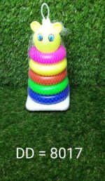 Plastic Baby Kids Teddy Stacking Ring Jumbo Stack Up Educational Toy 5pc - Full Detail by Nari Haat, Indian ethnic we...