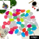 Multi-Color Decorative Stone for Garden Stone Set - With Dupatta by Nari Haat, Indian ethnic wear, women clothing, de...