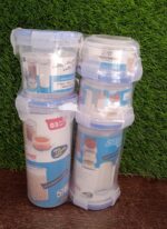 Plastic Liquid Round Airtight Food Storage Container with Leak Proof Locking Lid - Full Detail by Nari Haat, Indian e...