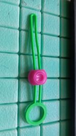 Food Bag Sealing Clips - Multi-Purpose Reusable Organizers for Kitchen & Home (1pc) - Fabric Detail by Nari Haat, Ind...