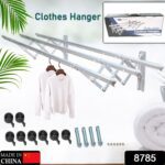 Clothes Rail Rack for Drying Clothes with Foldable Airer & Towel Holder for Home - With Dupatta by Nari Haat, Indian ...