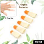 Finger Caps, Silicone Finger Protectors Sleeves (Finger Cots / 5 Pcs Set) - With Dupatta by Nari Haat, Indian ethnic ...