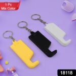 2 in 1 Plastic Keychain with Mobile Stand / Phone Holder (1 Pc / Multicolor) - With Dupatta by Nari Haat, Indian ethn...