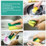2-in-1 Multi-Purpose Scrub Sponge – Wear Resistant Dish & Furniture Cleaner (1 Pc) - Fabric Detail by Nari Haat, In...
