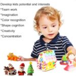 Non-Toxic Creative 100 Dough Clay 5 Different Colors, (Pack of 5 Pcs) - Sleeve Design by Nari Haat, Indian ethnic wea...