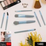 8-Piece Mini Makeup Brush Kit – Portable Premium Synthetic Set with Case (Mix Colors) - With Dupatta by Nari Haat, ...