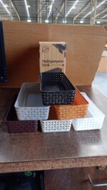 Plastic Multipurpose Desk Organizer Tray (6 Pcs Set) - Full Detail by Nari Haat, Indian ethnic wear, women clothing, ...