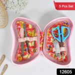 5 IN 1 Stainless Steel Professional Manicure Set - With Dupatta by Nari Haat, Indian ethnic wear, women clothing, des...