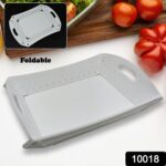 Foldable Plastic Serving Tray - Portable with Handle for Kitchen & Dining (1pc) - With Dupatta by Nari Haat, Indian e...