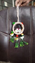 Artificial Bird Nest Wall Hanging Home Decor Showpiece (1 Pc, Mix Color) - Fabric Detail by Nari Haat, Indian ethnic ...
