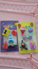 Fancy Colorful Eraser Set for Kids’ Parties & School (1 Set, Mixed Design) - Full Detail by Nari Haat, Indian ethni...
