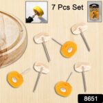 Polisher Buffer Wheel Polishing Buffing Pad Brush for Rotary Drill Bit (7 Pcs Set) - With Dupatta by Nari Haat, India...