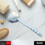 Long Handle Shower Puff Pouf Sponge Exfoliating Mesh Brush Scrubber,Bath Loofah Bath Scrubber for Body Shower Loofah ...