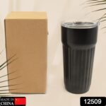Stainless Steel Vacuum Insulated Travel Mug with Lid (1 Pc) - Coffee, Tea, Tumbler (1 Pc) - With Dupatta by Nari Haat...