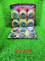 Round Shape Stainless Steel Ball Scrubber (Pack of 12) - Full Detail by Nari Haat, Indian ethnic wear, women clothing...