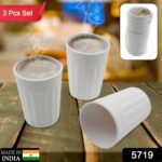 Small Plastic Coffee / Tea Cups Reusable Plastic Cup Mug(3 Pcs Set) - With Dupatta by Nari Haat, Indian ethnic wear, ...