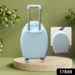 17849 Suitcase For Kids, Girls Green Small Cabin Hard Cover Holiday Carry On Trolley with Extendable Handle, Childre...