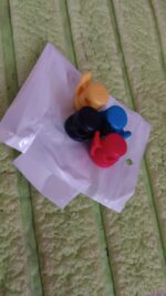 Cable Holder, Adhesive Cable Organizer for Cable Management (4 Pcs Set) - Fabric Detail by Nari Haat, Indian ethnic w...