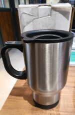 Stainless Steel Vacuum Glass Insulated Glass Coffee Cups, Tumbler (With Lid & Handle / 1 pc) - Full Detail by Nari Ha...