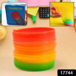 Rainbow Slinky Spring Toy – Compact Fun Toy for Kids & Adults, Gift-Friendly - With Dupatta by Nari Haat, Indian et...