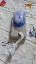 Hand and Foot Brush with pumice stone to Remove Dead Skin - Neckline Detail by Nari Haat, Indian ethnic wear, women c...