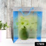 Plastic Transparent Bag With Handle (1 Pc / 34 x 26 Cm) - With Dupatta by Nari Haat, Indian ethnic wear, women clothi...