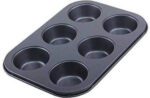 Non-Stick Reusable Cupcake Baking Slot Tray for 6 Muffin Cup - Back View by Nari Haat, Indian ethnic wear, women clot...