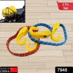 Multipurpose Ultra Flexible Bungee Rope, Luggage Strap, Bungee Cord (2 Pc) - With Dupatta by Nari Haat, Indian ethnic...