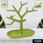 Jewellery Organizer Stand, Creative Little Bird Earrings Necklace Ring Pendant - With Dupatta by Nari Haat, Indian et...